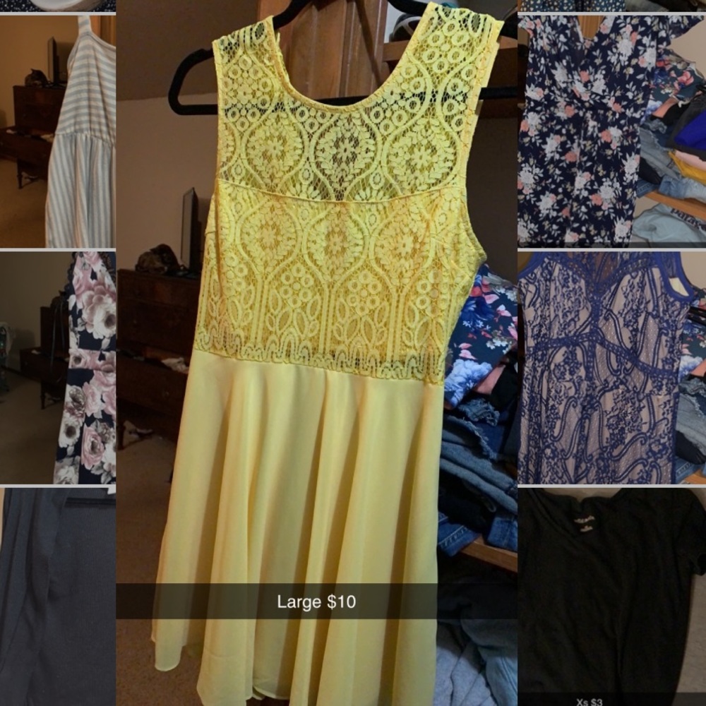Large yellow dress